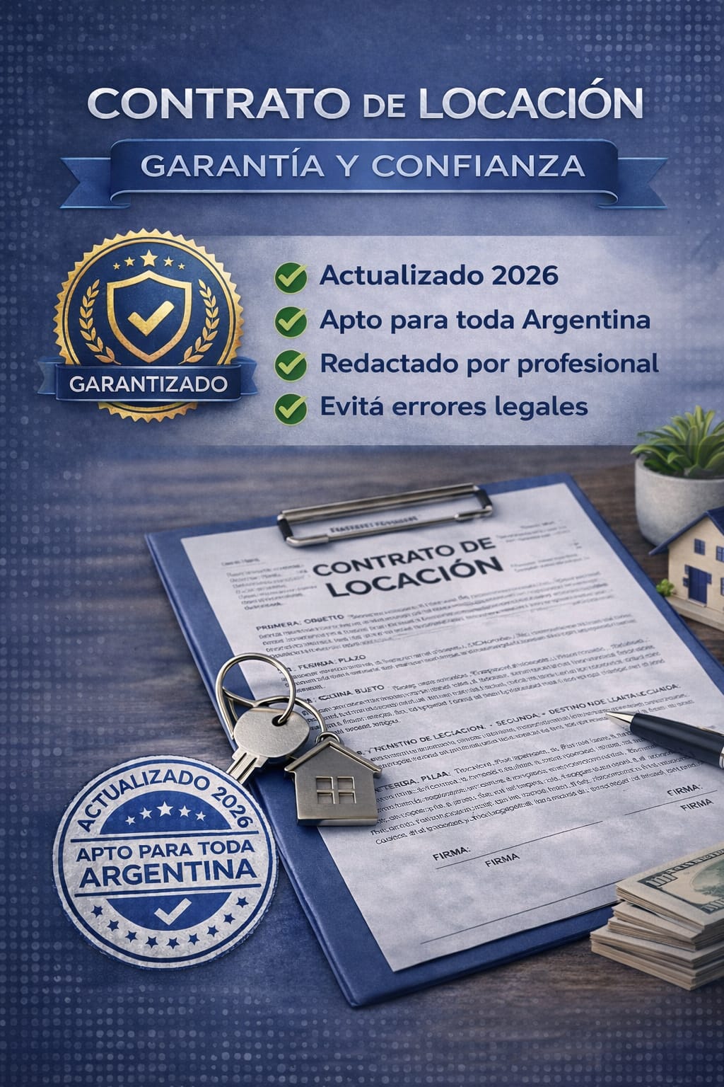 Contrato de Locación Vivienda 2026 | CCyC y DNU Vigente | Descarga Inmediata